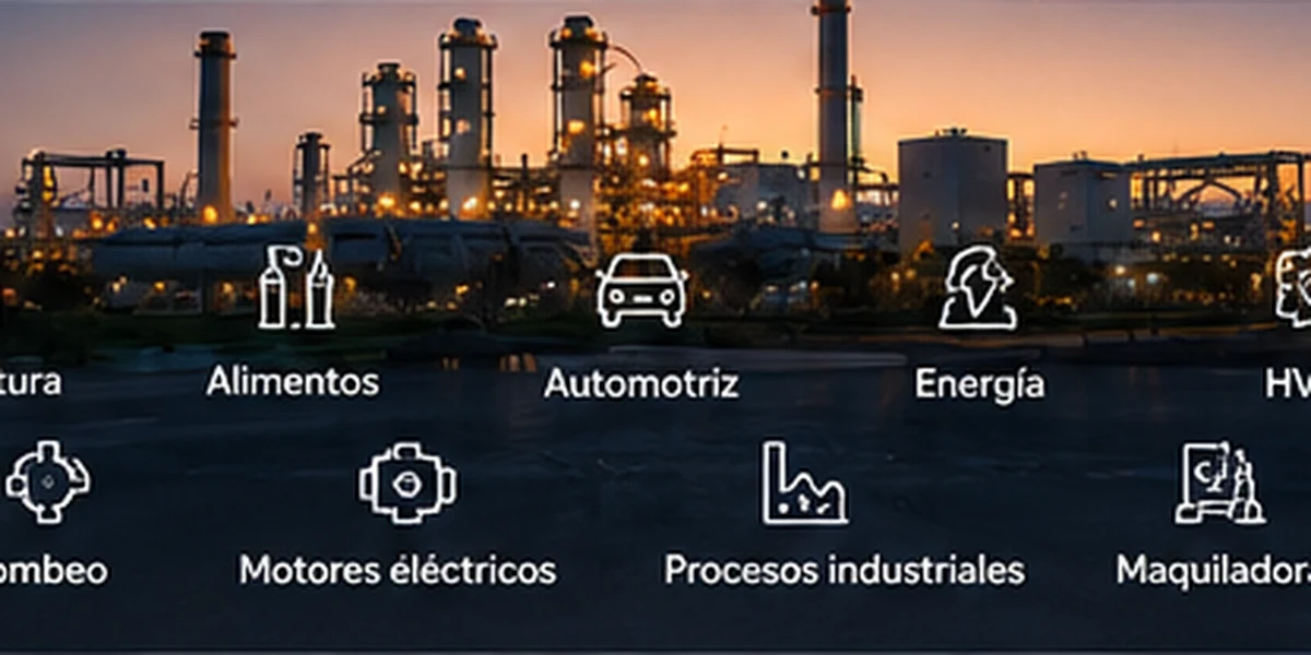 Instalación industrial representativa de sectores atendidos