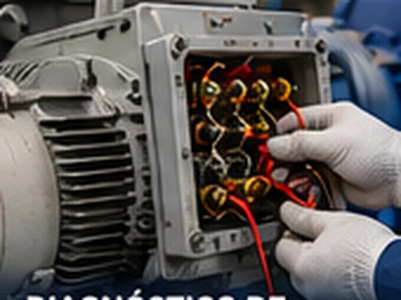 Diagnóstico eléctrico de motor industrial